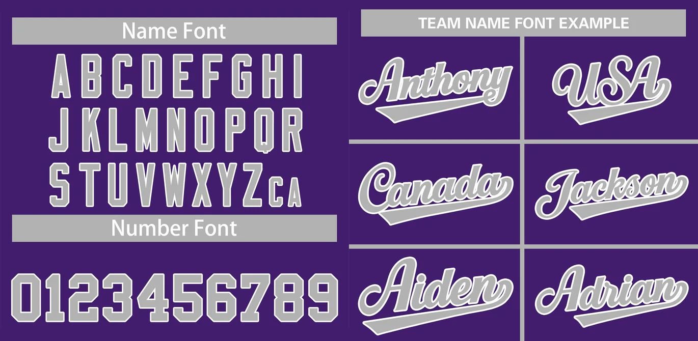 Custom baseball jersey font style and lettering by Xperimenterz