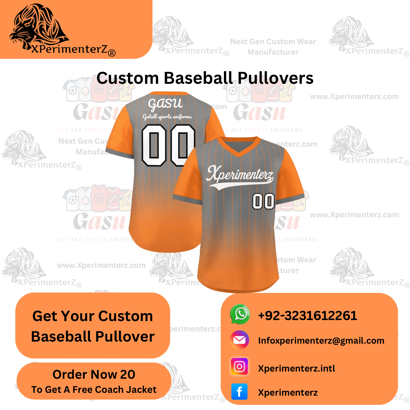 Custom Baseball Pullovers for Teams and Players | Xperimenterz